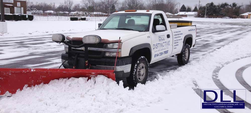 Commercial Snow Removal & Ice Management by DLL Landscaping & Tree Service in Central Ohio